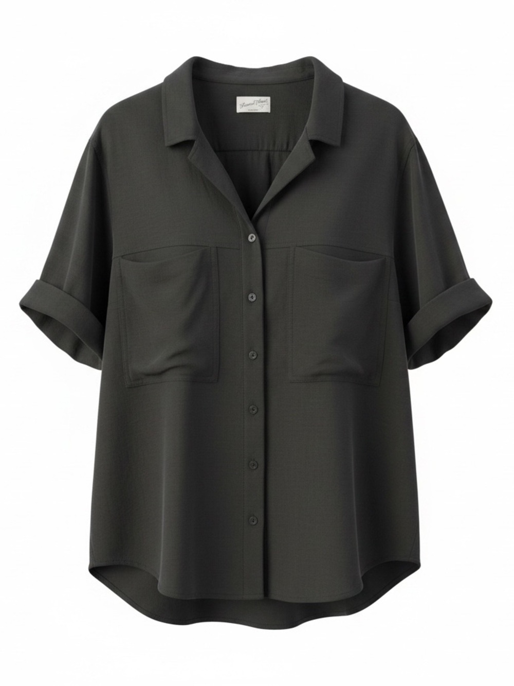 Universal Thread Linen Blend Short Sleeve Button Up - Picture 2 of 8